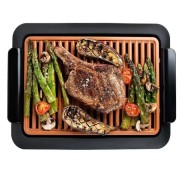 Антипригарный электрический противень гриль бездымный с решеткой для дома, 3000W JE-S37