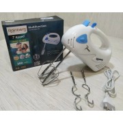 Ручной миксер Rainberg RB-1002 на 5 скоройстей 300W с переключателем скоростей белый