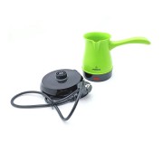 Турка электрическая Crownberg СВ-1564 1000 Вт 400 мл 3 чашки Турка для кофе / кавоварка зеленая