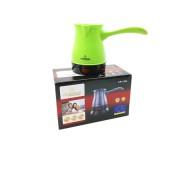 Турка электрическая Crownberg СВ-1564 1000 Вт 400 мл 3 чашки Турка для кофе / кавоварка зеленая