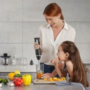 Блендер погружной 3в1, 800Вт GRANT GR7015, Черный / Ручной блендер-измельчитель с миксером и чашей