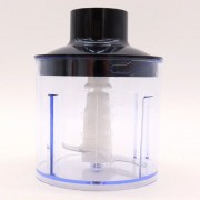 Блендер погружной 3в1, 800Вт GRANT GR7015, Черный / Ручной блендер-измельчитель с миксером и чашей