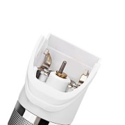 Машинка для стрижки Kemei KM-2172 беспроводная 2 в 1 с триммером для носа и ушей + 4 насадки 3 Вт Белая