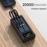 Зарядное устройство для телефона Power Bank 30000 mAh с солнечной панелью UKC Зарядное устройство для телефона Power Bank 30000 mAh с солнечной панелью UKC