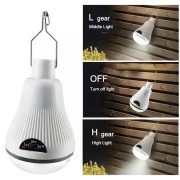 Аккумуляторный фонарик 10W с солнечной панелью Golden Road GR-020 для улицы и помещений