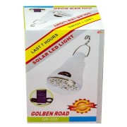 Аккумуляторный фонарик 10W с солнечной панелью Golden Road GR-020 для улицы и помещений