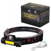 Фонарь налобный аккумуляторный с магнитом, 2 режима MA-101