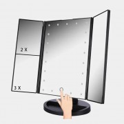 Зеркало тройное для макияжа с LED подсветкой Magic Makeup Mirror, 22 лампы, косметическое зеркало