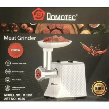 Многофункциональная Мясорубка кухонная Domotec R3391 (2000 Вт):Фарш колбаски измельчение