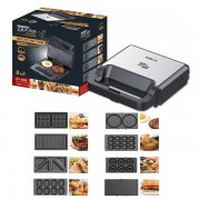 Вафельница мультимейкер орешница гриль 8в1 Zepline 2200W Мощный электрогриль со сменными пластинами ZP-808