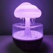 Увлажнитель воздуха Гриб с эффектом дождя / Аромадиффузор-ночник с подсветкой Mushroom drop water