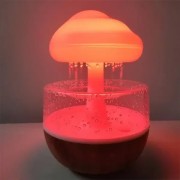 Увлажнитель воздуха Гриб с эффектом дождя / Аромадиффузор-ночник с подсветкой Mushroom drop water