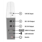 Источник бесперебойного питания WGP103-5912 ИБП для сетевого устройства - роутера Mini DC UPS 5v+9v+12v 8800m