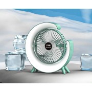 Вентилятор электрический USB 3-скоростной с цветной подсветкой 180° бесшумный