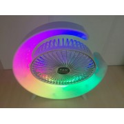 Вентилятор электрический USB 3-скоростной с цветной подсветкой 180° бесшумный