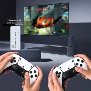 Игровая мини консоль HDMI M15 GAME STICK 4K 64GB 20000 бесплатных игр + два беспроводных контроллера белая PS1