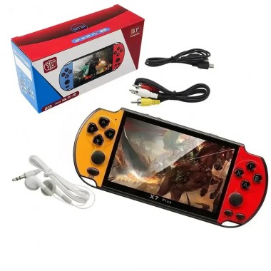 Игровая приставка портативная PSP X7, экран 5.1, встроенные игры, 8Гб памяти