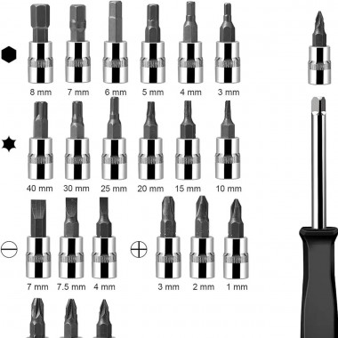 Автомобильный Набор Инструментов Piece Tool Set на 46 Ручных Инструментов в Пластиковом Кейсе