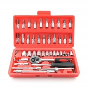 Автомобильный Набор Инструментов Piece Tool Set на 46 Ручных Инструментов в Пластиковом Кейсе