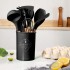 Набор принадлежностей для кухни 12 предметов Kitchen Set, RD-1204 Кухонный набор в стакане Черный Набор принадлежностей для кухни 12 предметов Kitchen Set, RD-1204 Кухонный набор в стакане Черный