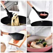 Набор принадлежностей для кухни 12 предметов Kitchen Set, RD-1204 Кухонный набор в стакане Черный