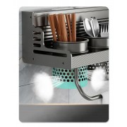 Настенный алюминиевый кухонный стеллаж для хранения приправ, специй, палочек для еды, полка для кухни,