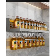 Настенный алюминиевый кухонный стеллаж для хранения приправ, специй, палочек для еды, полка для кухни,