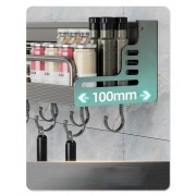 Настенный алюминиевый кухонный стеллаж для хранения приправ, специй, палочек для еды, полка для кухни,