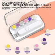 Кусачки для ногтей с подсветкой для детей, вращающаяся на 360 градусов пилка для ногтей