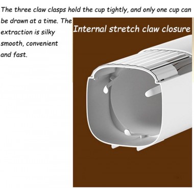 Диспенсер для одноразовых стаканчиков, пластиковый держатель стаканчиков для воды Белый