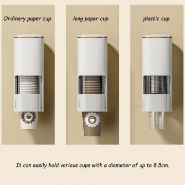 Диспенсер для одноразовых стаканчиков, пластиковый держатель стаканчиков для воды Белый