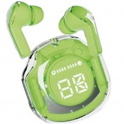 Беспроводные вакуумные Bluetooth наушники Зеленые СТЕРЕО гарнитура TWS Ultrapods Pro