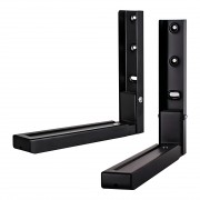 Крепление для микроволновки, кронштейн для микроволновой печи 250 х 465 мм, складная консоль, черный