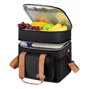 Сумка холодильник 26х25х18 см 15 л (термо-сумка) черная