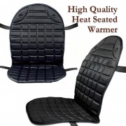 Накидка на автомобильное сиденье Aikesi 01 Black с подогревом от прикуривателя