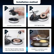 Пахучка в машину вертолет BLUE на солнечной батарее многоразового использования ароматизатор