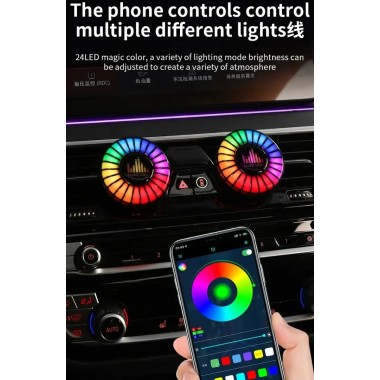Автомобильный ароматизатор с LED подсветкой Music Light