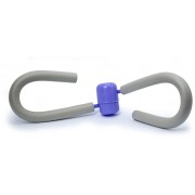 Многофункциональный тренажер-эспандер бабочка для рук ног бёдер серый и розовый