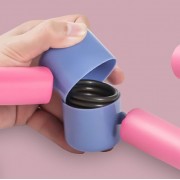 Многофункциональный зажим для ног для фитнеса с утолщенной пружиной из пеноматериала PINK