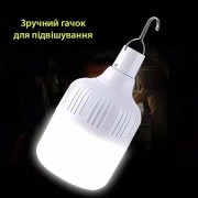Лампа для кемпинга на крючке аккумуляторная с зарядкой Micro USB Solar BL HY-701 5W