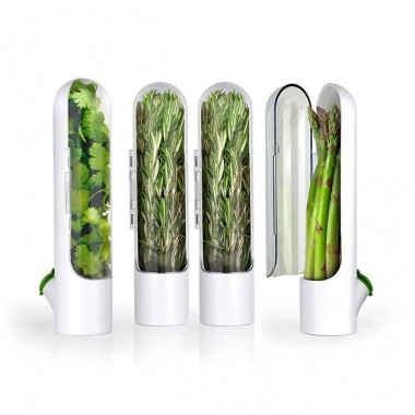 Контейнер органайзер для хранения зелени 25*9,5 см в холодильник HERB SAVER HZ-11 для овощей