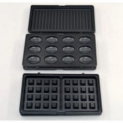 Вафельница бутербродница сендвичница гриль электрическая 4 в 1 со съемными формами Domotec MS 7704