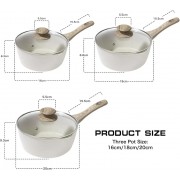 Набор сотейников с антипригарным покрытием 16-18-20см 1,2-1,5-2л Rainberg RB-778