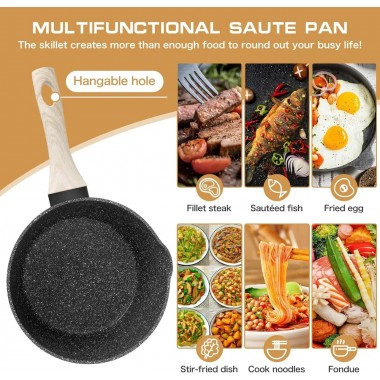 Сотейник с толстым дном объемом 1,2 л с антипригарным керамическим покрытием 16 см Rainberg RB-769