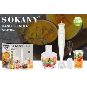 SOKANY Погружной блендер Многофункциональный блендер 4в 1 Мощность 300 Вт/SK-1718-4