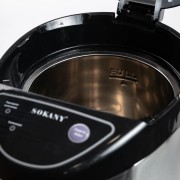Термопот SOKANY SK-09028 на 6,8 л 800 Вт хром термочайник електричний термос SOKANY SK-09028