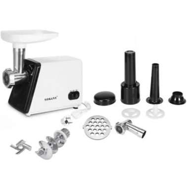 Мясорубка Sokany SK-312 профессиональная многофункциональная электрическая мощная 2400 Вт