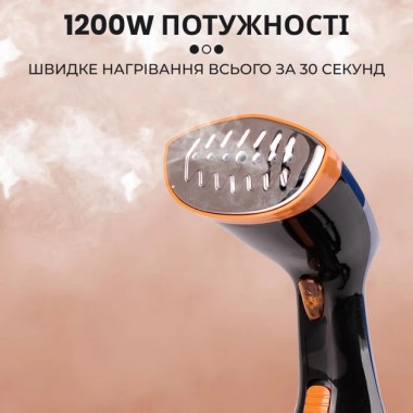 Ручной отпариватель щетка SOKANY SK-3080 1200 Вт, качественный мощный темно-синий для одежды и белья