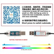 Автомобильная RGB подсветка салона с поддержкой приложения 4 шт USB