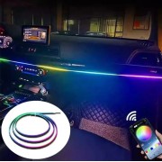 Подсветка салона авто Ambient light Rgb, светодиодная лента торпеды USB Bluetooth многоцветная